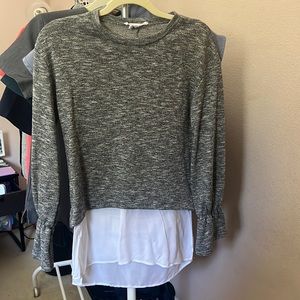 BCBGeneration multi-layered long sleeve sweater